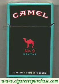 Camel No.9 Menthe cigarettes hard box